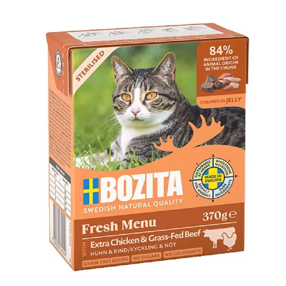 20241219125515_bozita_ygri_trofi_gia_steiromeni_gata_me_kotopoulo_kai_vodino_choris_sitira_370gr_fk_4924 Bozita Υγρή Τροφή για Ενήλικες Γάτες σε Κονσέρβα με Κοτόπουλο και Βοδινό χωρίς Σιτηρά & Γλουτένη 370gr FK-4924 - Image 1