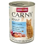 Animonda Carny Adult Υγρή Τροφή για Ενήλικες Γάτες σε Κονσέρβα με Κοτόπουλο και Σολομό χωρίς Γλουτένη 400gr DLZANMKMK0224