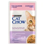 Cat Chow Υγρή Τροφή για Ενήλικες Γάτες σε Φακελάκι με Σολομό 85gr