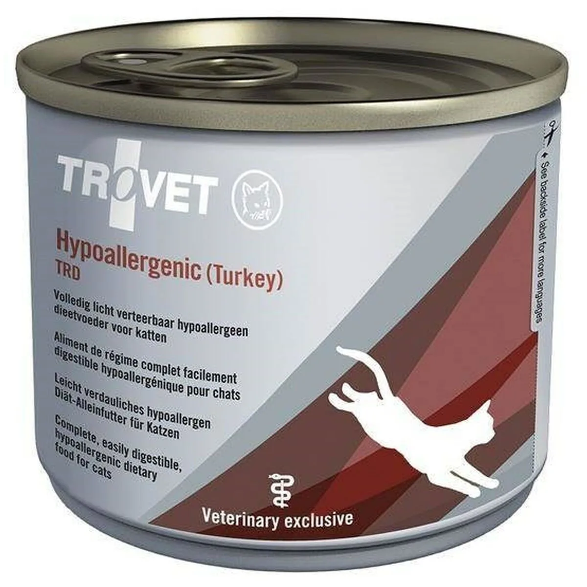 Trovet Hypoallergenic TRD Υγρή Τροφή για Γάτες σε Κονσέρβα με Γαλοπούλα χωρίς Γλουτένη 200gr 300898 - Image 1