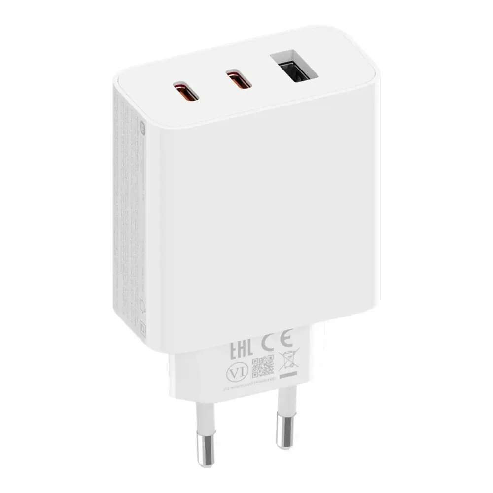 20241219145832_xiaomi_fortistis_choris_kalodio_gan_me_thyra_usb_a_kai_2_thyres_usb_c_67w_leykos_bhr7493eu Xiaomi Φορτιστής GaN με Θύρα USB-A και 2 Θύρες USB-C και Καλώδιο USB-C - USB-C 67W Λευκός (BHR7493EU) - Image 1