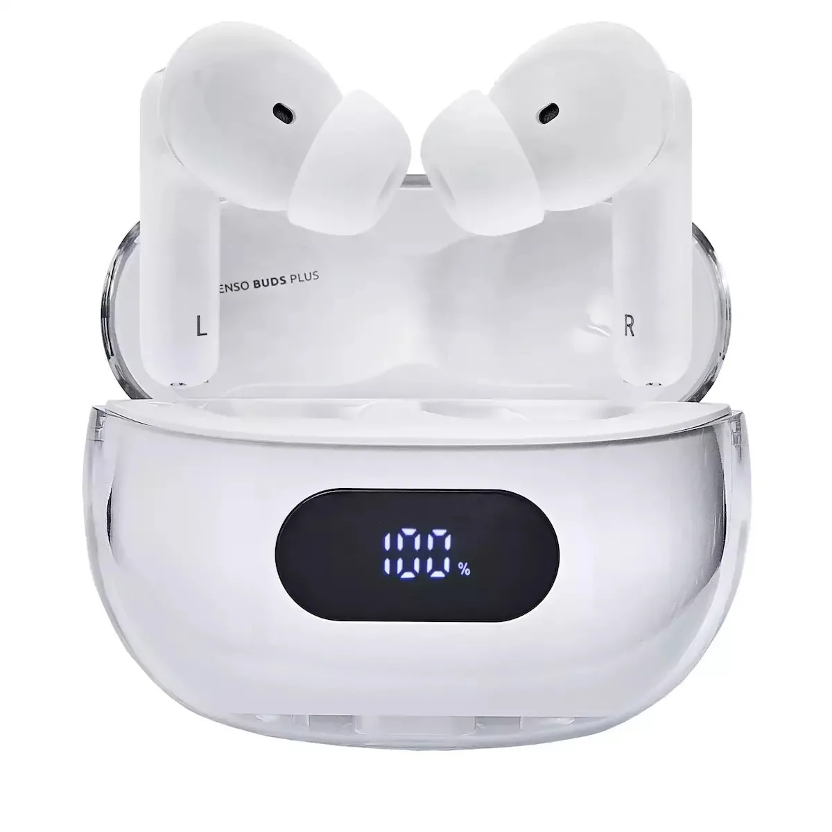 Intenso T312AE In-ear Bluetooth Handsfree Ακουστικά με Θήκη Φόρτισης Λευκά - Image 1