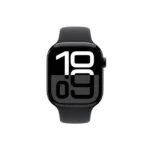 Apple Watch Series 10 Cellular Aluminium 42mm Αδιάβροχο με eSIM και Παλμογράφο (Jet Black Aluminium Case with Sport Band - S/M)