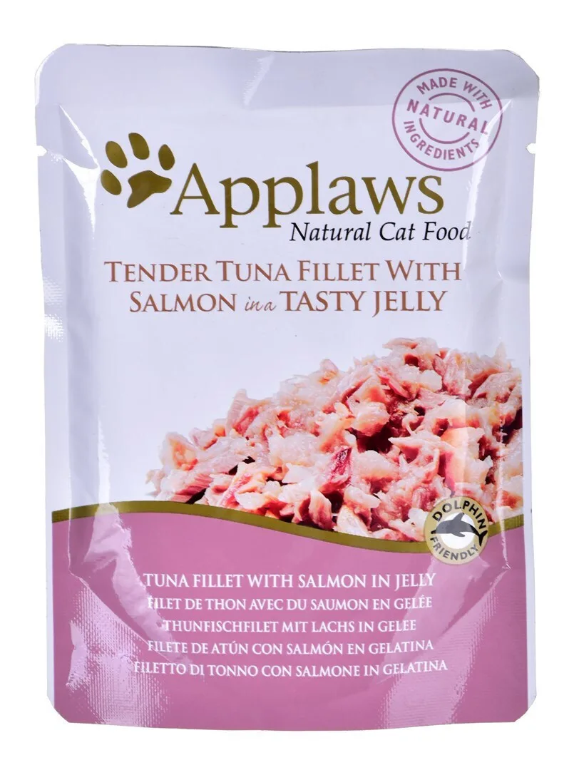 20241220133407_aeaba2ad Applaws Natural Cat Food Υγρή Τροφή για Ενήλικες Γάτες σε Φακελάκι με Σολομό και Τόνο χωρίς Σιτηρά 70gr - Image 1