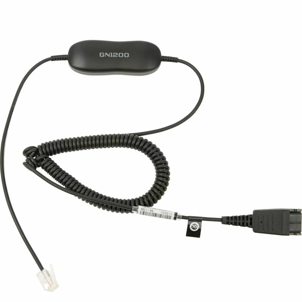 Jabra GN1200 Καλώδιο Quick Disconnect (QD) Coiled to RJ-9 2m (88011-99) - Image 1