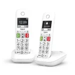 Gigaset E290 Ασύρματο Τηλέφωνο Duo με Ελληνικό Μενού Λευκό