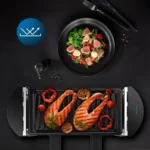 Cecotec Raclette Cheese & Grill 3200 Επιτραπέζια Ηλεκτρική Ψησταριά Raclette Αυλακωτής Πλάκας 320W Ανοξείδωτη 20x10εκ. 03264