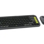 Logitech Pop Icon Combo Ασύρματο Bluetooth Πληκτρολόγιο Αγγλικό US Γραφίτης/Πράσινο