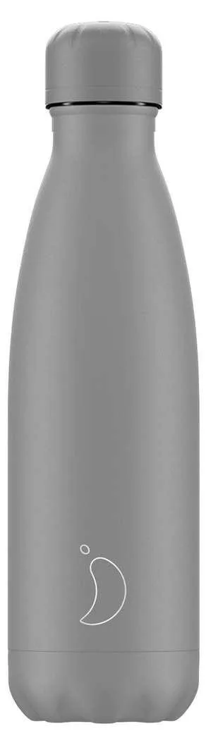 Chilly's All Matte Μπουκάλι Θερμός Ανοξείδωτο BPA Free 500ml Γκρι 207275 Grey - Image 1