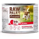 VetExpert Raw Paleo Υγρή Τροφή για Κουτάβια σε Κονσέρβα με Βοδινό, Κουνέλι και Κρέας χωρίς Σιτηρά & Γλουτένη 200gr