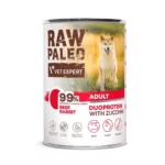 VetExpert Raw Paleo Υγρή Τροφή Σκύλων σε Κονσέρβα με Βοδινό, Κουνέλι και Κρέας χωρίς Σιτηρά & Γλουτένη 400gr