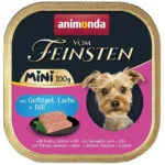 Animonda Vom Feinsten Υγρή Τροφή Σκύλων σε Ταψάκι με Πουλερικά και Σολομό χωρίς Σιτηρά & Γλουτένη 100gr