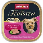 Animonda Vom Feinsten Υγρή Τροφή Σκύλων σε Ταψάκι με Μοσχάρι χωρίς Σιτηρά & Γλουτένη 100gr