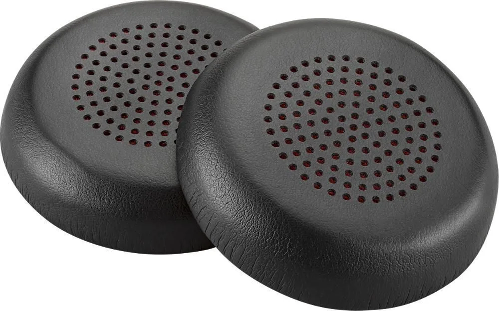 20241231110004_poly_voyager_focus_2_ear_cushion_leatherette_black Poly Voyager Focus 2 Ear Cushion Leatherette Black - Image 1