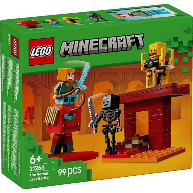 20250103173225_ced32b7a LEGO Minecraft The Nether Lava Battle για 6+ Ετών 99τμχ 21266 - Image 1