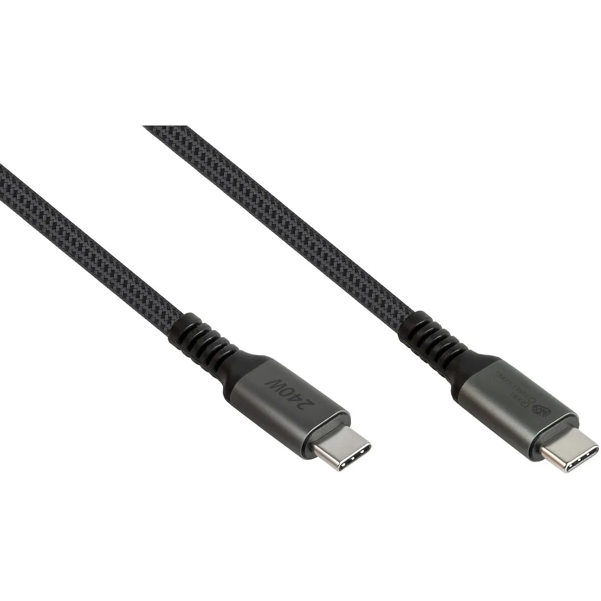 Digitus USB 2.0 Cable USB-C male - USB-C 240W Γκρι 1m GM-426146 - Image 1