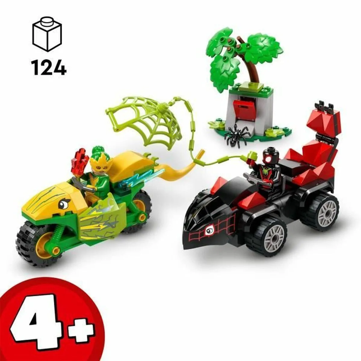 20250107122135_d3fdaf52 LEGO Marvel Spin and Electro Dinosaur Vehicle Chase για 4+ Ετών 124τμχ 11198 - Image 1