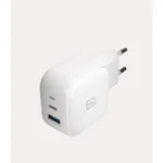 Tucano Φορτιστής Χωρίς Καλώδιο GaN με Θύρα USB-A και Θύρα USB-C 65W Power Delivery / Quick Charge 3.0 Λευκός (GAN38)