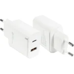 Good Connections Φορτιστής Χωρίς Καλώδιο με Θύρα USB-A και Θύρα USB-C 20W Power Delivery Λευκός (PCA-W003W)