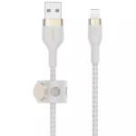 Belkin Braided USB to Lightning Cable Λευκό 3m (CAA010BT3MWH)