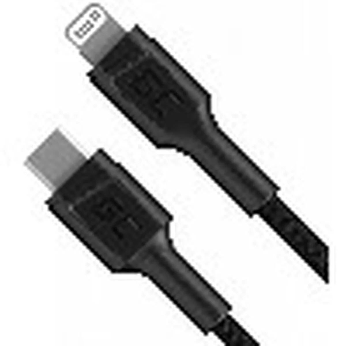 20250107161634_green_cell_braided_usb_c_to_lightning_cable_87w_mayro_1m_kabgc07 Green Cell Braided USB-C to Lightning Cable 87W Μαύρο 1m (KABGC07) - Image 1