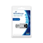 MediaRange 128GB USB 2.0 Stick Μαύρο