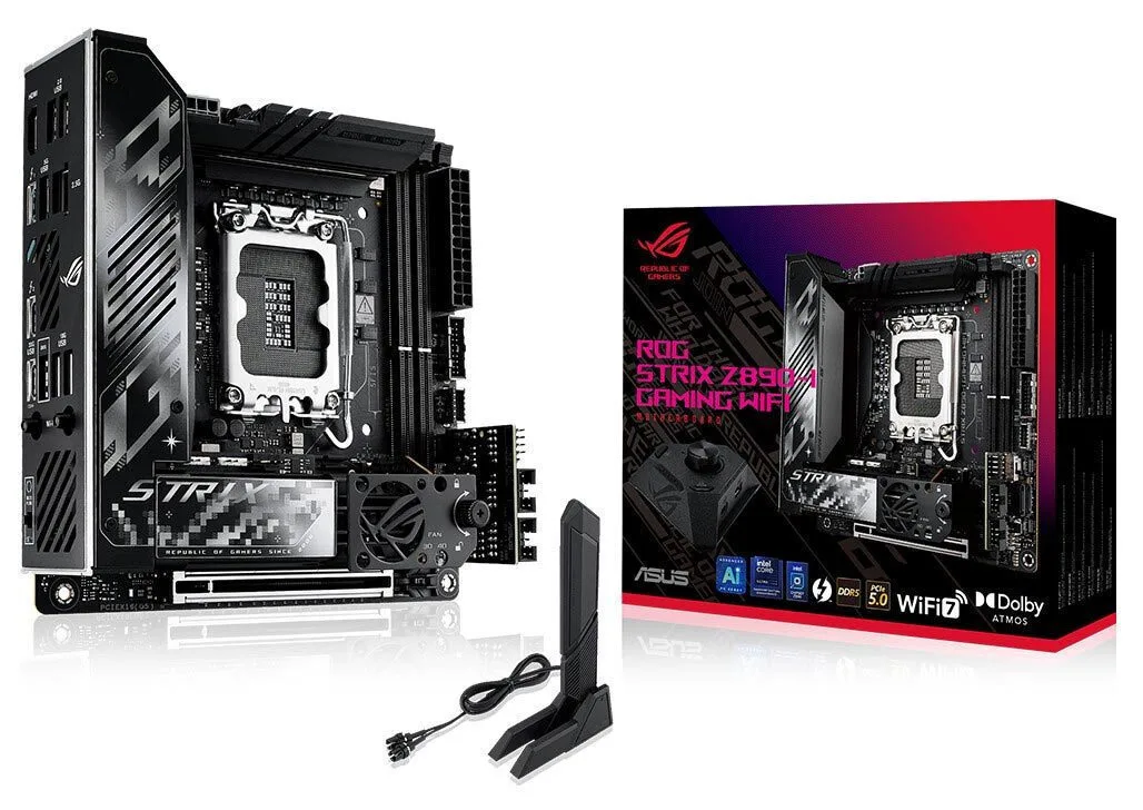 Asus Rog Strix Z890-I Gaming Wifi Motherboard Mini ITX με Intel 1851 Socket 90MB1IC0-M0EAY1 - Image 1