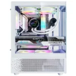 Adata Invader X Midi Tower Κουτί Υπολογιστή με Πλαϊνό Παράθυρο και RGB Φωτισμό Λευκό