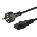 Savio M power cable – Schuko - IEC C13 Cable 1.8m Μαύρο CL-138