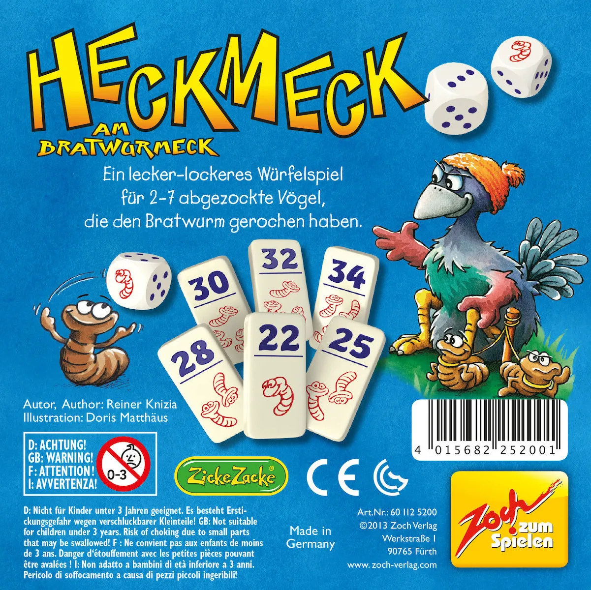 20250108122854_2b25d43f Επιτραπέζιο Παιχνίδι Heckmeck Am Bratwurmeck για 2-7 Παίκτες 8+ Ετών (EN) Zoch Verlag - Image 1