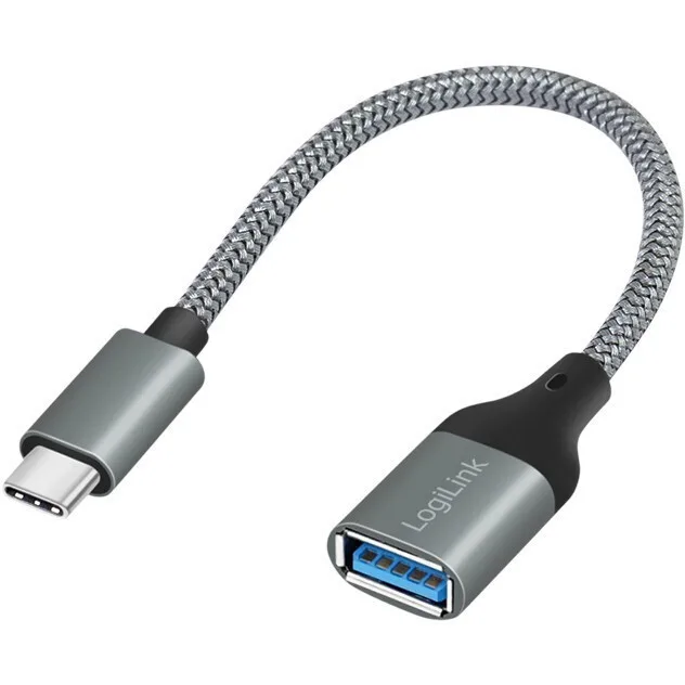 LogiLink Μετατροπέας USB-C male σε USB-C female Γκρι 1τμχ GM-246492 - Image 1