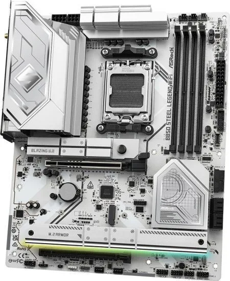 ASRock B850 Steel Legend WiFi Motherboard ATX με AMD AM5 Socket 90-MXBQS0-A0UAYZ - Image 1