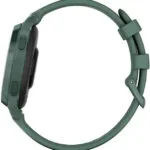 Garmin Lily 2 Active Aluminium 38mm Αδιάβροχο Smartwatch με Παλμογράφο (Jasper Green)