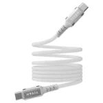 Havit Braided / Magnetic USB 2.0 Cable USB-C male - USB-C 60W Λευκό 1m CB6297