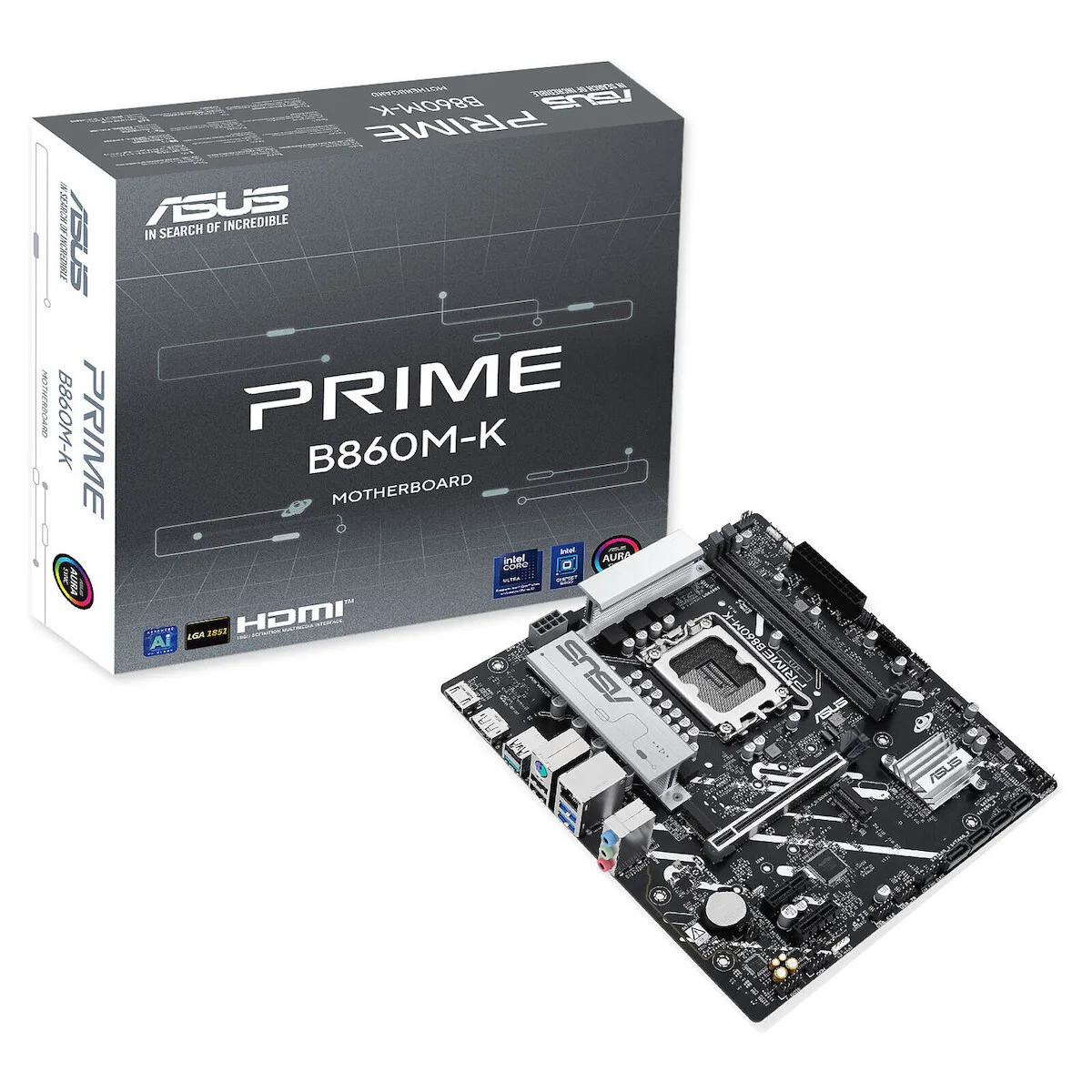 Asus Prime B860M-K Motherboard Micro ATX με Intel 1851 Socket 90MB1JT0-M0EAY0 - Image 1