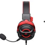 Havit H2002e Over Ear Gaming Headset με σύνδεση 3.5mm Κόκκινο