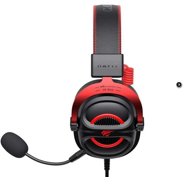 20250114111213_24396505 Havit H2002e Over Ear Gaming Headset με σύνδεση 3.5mm Κόκκινο - Image 1