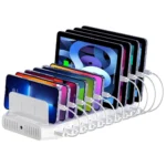 Unitek Βάση Φόρτισης με 10 Θύρες USB-A 60W σε Λευκό χρώμα (2190D01)