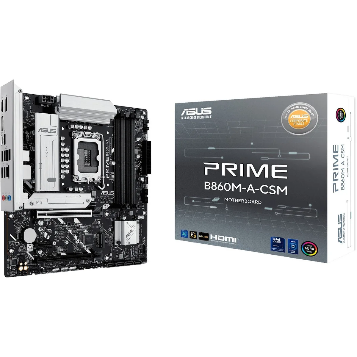 Asus Prime B860M-A-CSM Motherboard Micro ATX με Intel 1851 Socket 90MB1K00-M0EAYC - Image 1