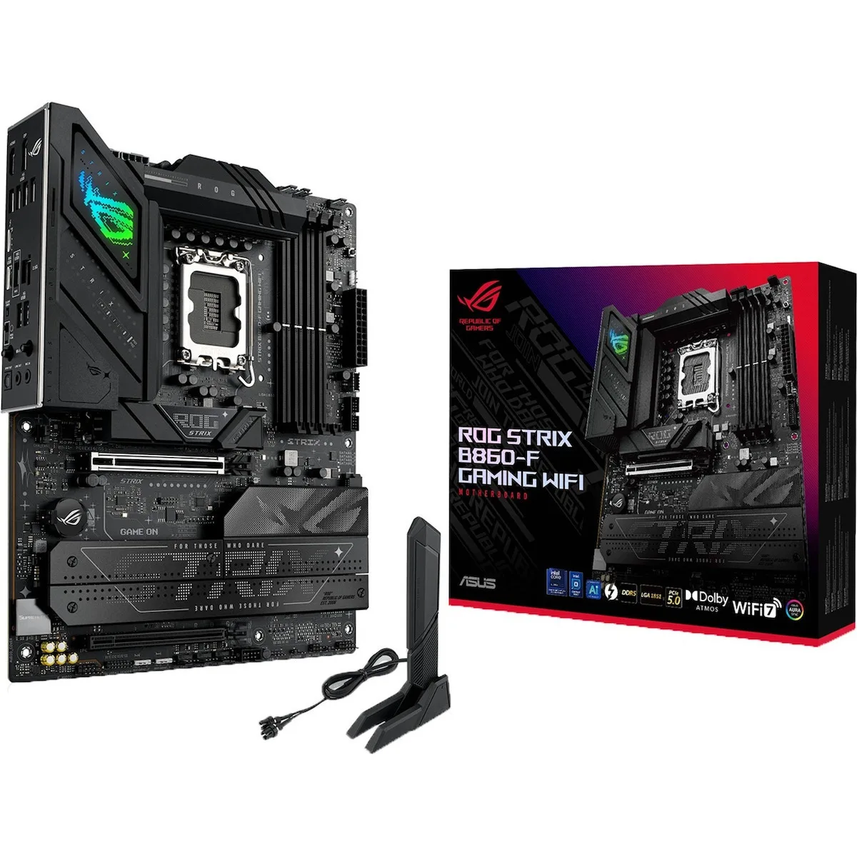 Asus Rog Strix B860-F Gaming WIFI Motherboard ATX με Intel 1851 Socket 90MB1JG0-M0EAY0 - Image 1