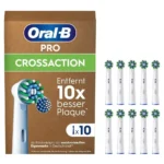 Oral-B CrossAction Ανταλλακτικές Κεφαλές για Ηλεκτρική Οδοντόβουρτσα 10τμχ