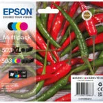Epson 503XL/503 Γνήσιο Πακέτο 4 Μελανιών Εκτυπωτή InkJet Κίτρινο / Κυανό / Ματζέντα / Μαύρο (C13T09R94010)