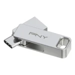 PNY Duo Link 128GB USB 3.2 Stick με σύνδεση USB-A & USB-C Ασημί