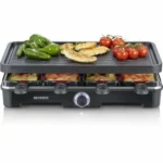 Severin RG9670 Επιτραπέζια Ηλεκτρική Ψησταριά Αυλακωτής Πλάκας 1400W με Ρυθμιζόμενο Θερμοστάτη 41.7x26.3εκ. S71011073