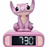 Επιτραπέζιο Ρολόι Disney Stitch Angel 3D με Φωτάκι Νυκτός RL800D1