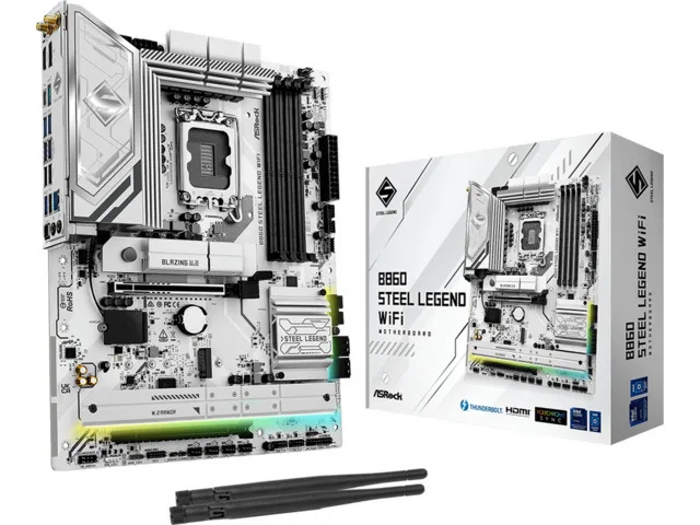 ASRock B860 Steel Legend WIFI Motherboard ATX με Intel 1851 Socket - Image 1