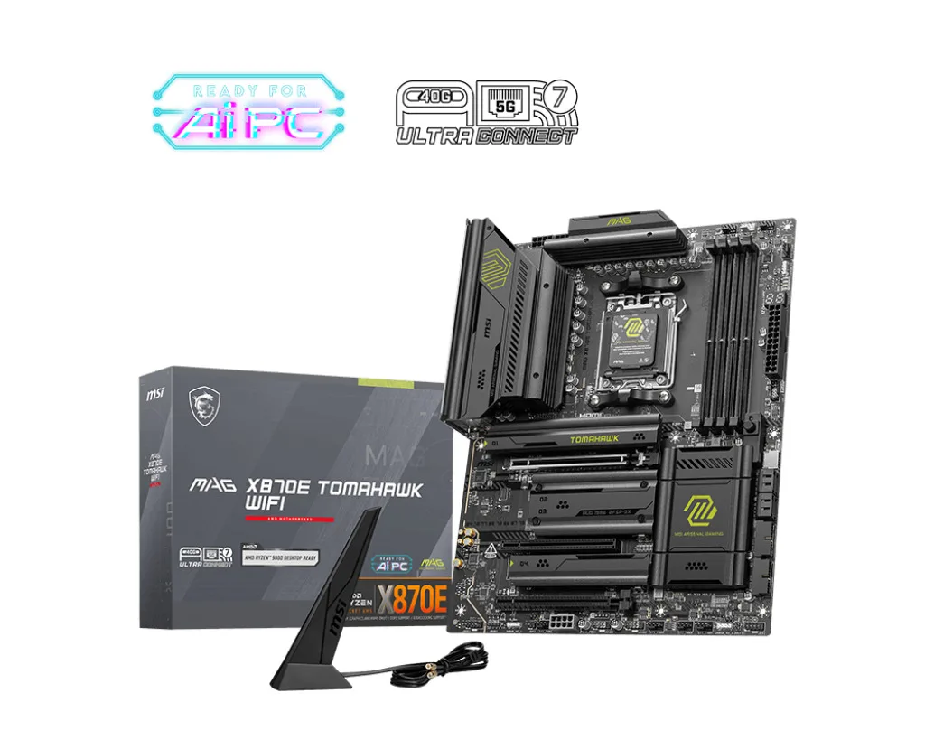 MSI MAG X870E Tomahawk WIFI Motherboard ATX με AMD AM5 Socket 7E59-004R - Image 1