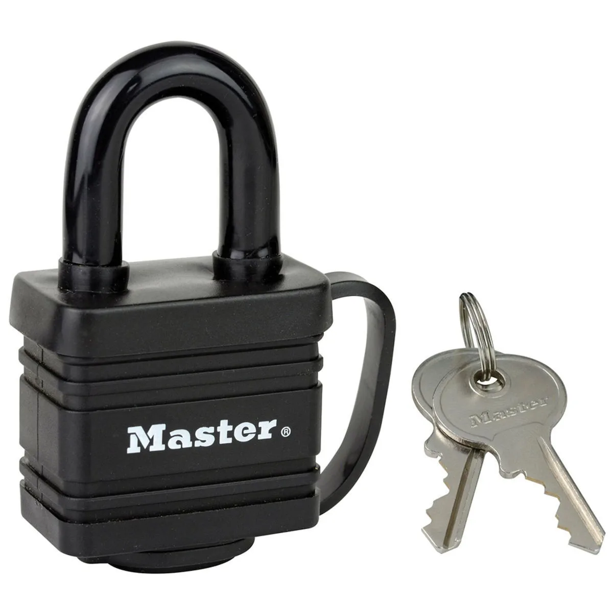 20250120164405_master_lock_louketo_me_kleidi_7804eurt Master Lock Ατσάλινο Λουκέτο Πέταλο με Κλειδί 40mm Μαύρο 7804EURT - Image 1
