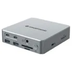 Conceptronic DONN25G 15-in-1 USB-C Docking Station με HDMI/DisplayPort 4K PD Ethernet και σύνδεση 3 Οθονών Ασημί