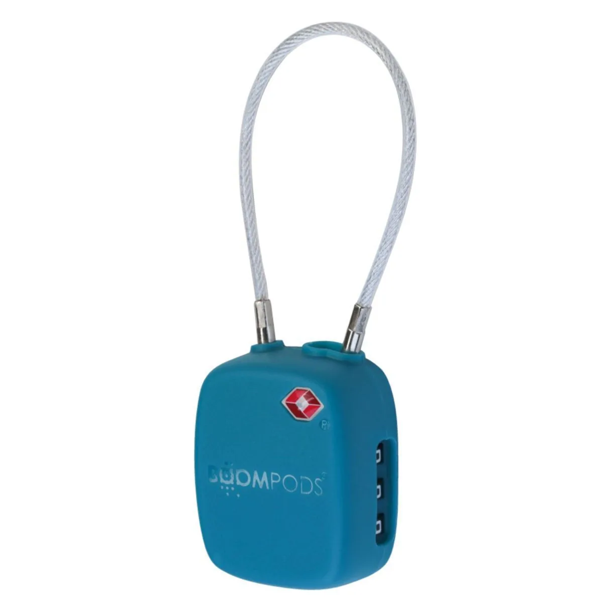 20250120164820_boompods_louketo_petalo_me_kleidi_me_pistopoiisi_tsa_mple_ttsaob Boompods Πλαστικό Λουκέτο Πέταλο με Κλειδί με Πιστοποίηση TSA 104mm Μπλε TTSAOB - Image 1